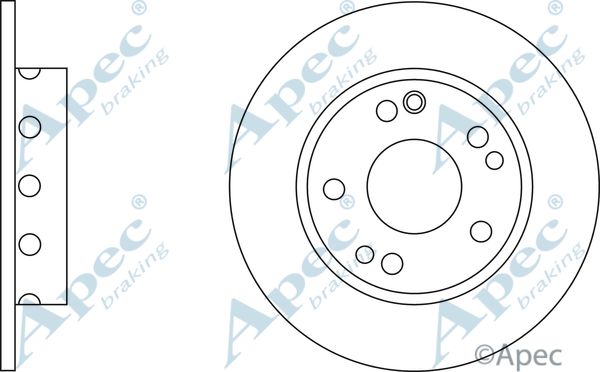 APEC BRAKING Тормозной диск DSK545